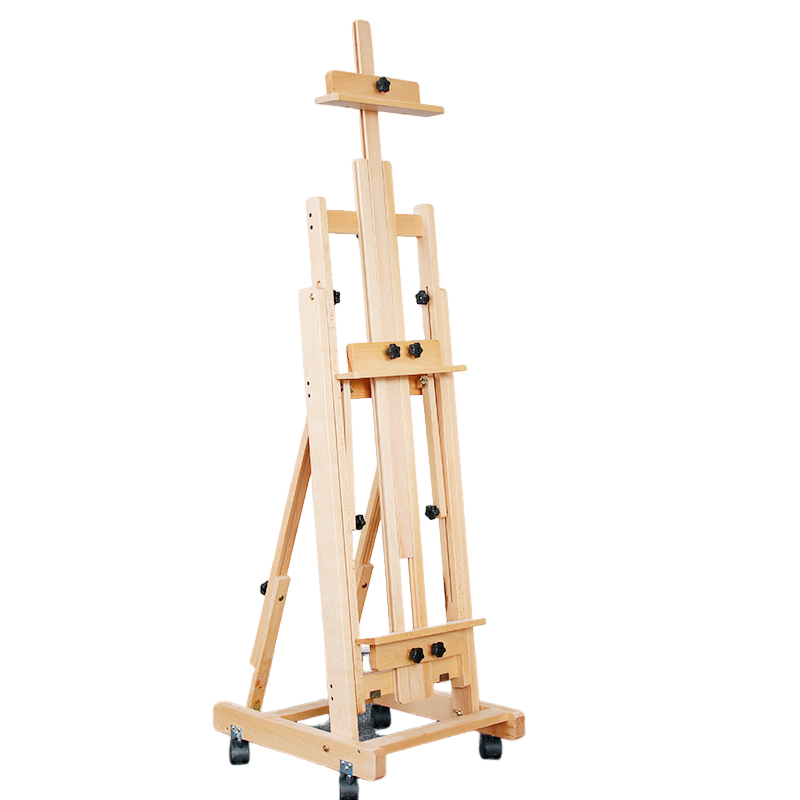 Beech Easel Adjustable Flat-Stand Dual-purpose Folding Easel Makes Your Painting Smoother