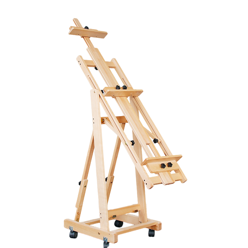 Beech Easel Adjustable Flat-Stand Dual-purpose Folding Easel Makes Your Painting Smoother Beech Easel Adjustable Flat-Stand Dual-purpose Folding Easel Makes Your Painting Smoother