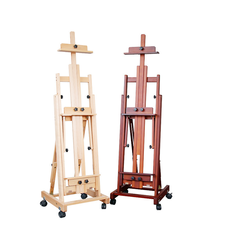 Beech Easel Adjustable Flat-Stand Dual-purpose Folding Easel Makes Your Painting Smoother Beech Easel Adjustable Flat-Stand Dual-purpose Folding Easel Makes Your Painting Smoother