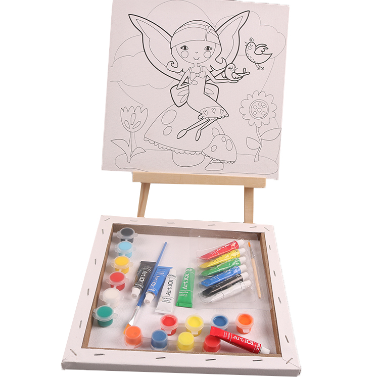 pure cotton 280g pre printed stretched canvas with acrylic paints pure cotton 280g pre printed stretched canvas with acrylic paints