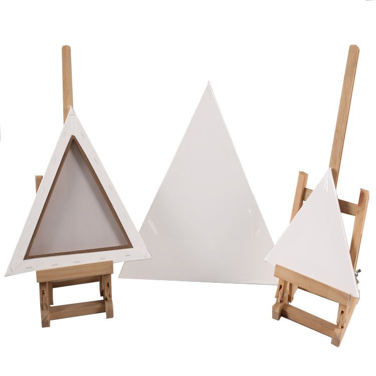 280g poly-cotton Triangular Stretched Canvas with different shape 280g poly-cotton Triangular Stretched Canvas with different shape