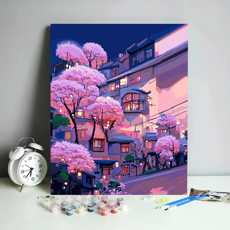 2023 Hot Sale Paint By Numbers With Frame And Acrylic Paint Set For Wholesale