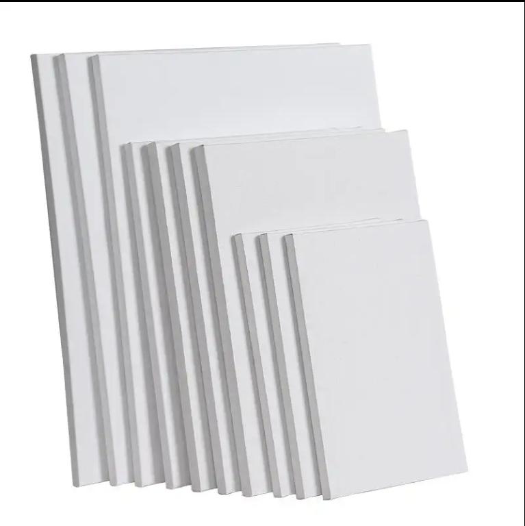 280GSM Cotton Blank Painting Stretched Canvas with acrylic paints