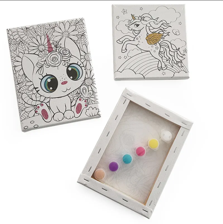 Cotton and Linen Blend DIY Digital Painting Canvas Pre-Print Canvas for Kids Cotton and Linen Blend DIY Digital Painting Canvas Pre-Print Canvas for Kids