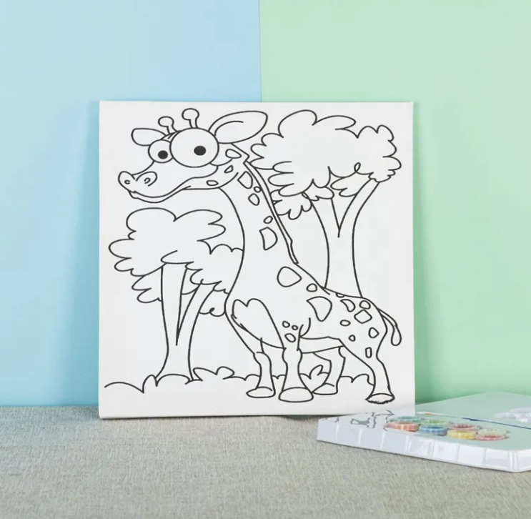Cotton and Linen Blend DIY Digital Painting Canvas Pre-Print Canvas for Kids Cotton and Linen Blend DIY Digital Painting Canvas Pre-Print Canvas for Kids