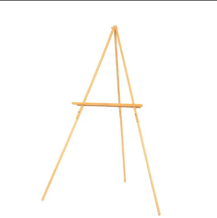Tripod Easel Adjustable Artist Easel Stand Solid Beech Wood Portable Collapsible Tripod Painting Wreath Easel WJ-7