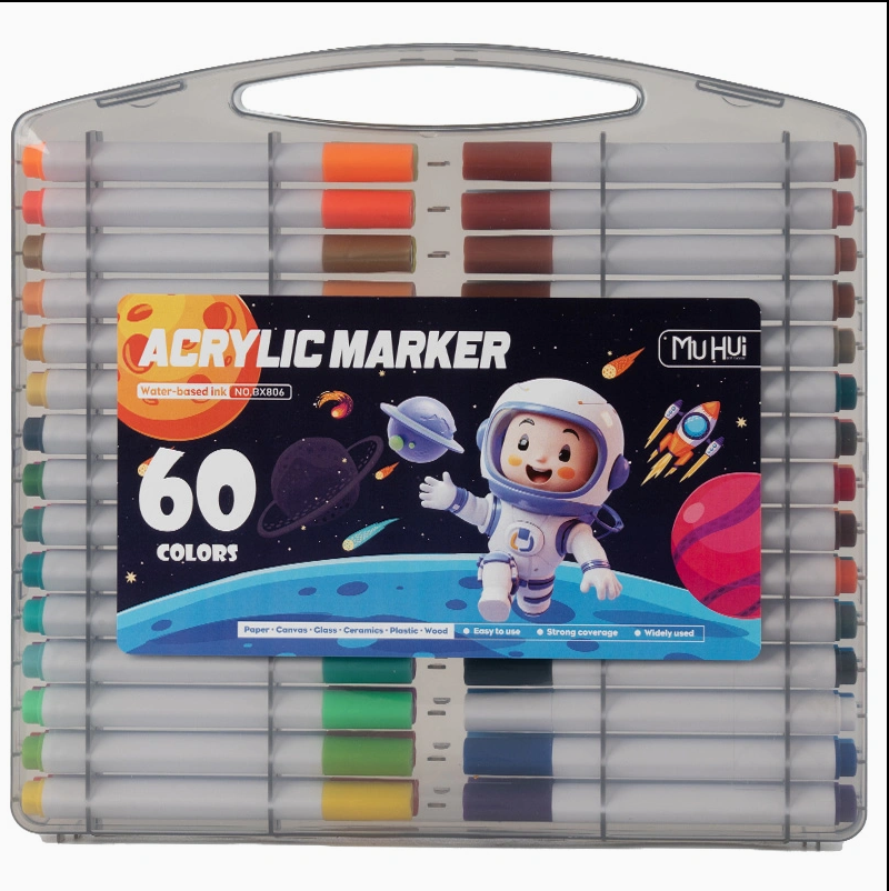 TOUCH Double Head Marker Set Fine Tip Alcohol & Oil-Based Colored Graffiti Crossing Pen for Student Drawing